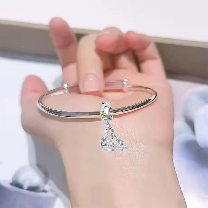 TGLS Princess Queen Crown Charm Compatible With Pandora Bracelets Jewelry Birthday Gifts for Mother Girlfriend Daughter Her Women - Image 2
